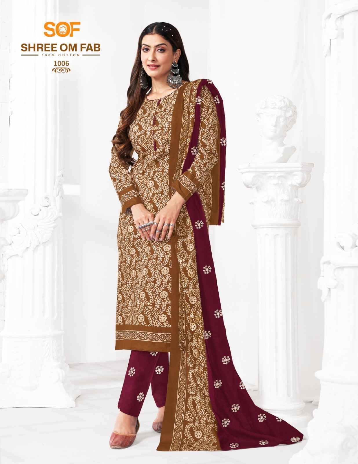 Shree Om Fab Batik Special Vol 1 Cotton Salwar Kameez Wholesale Price ( 10 Pcs Catalogue )