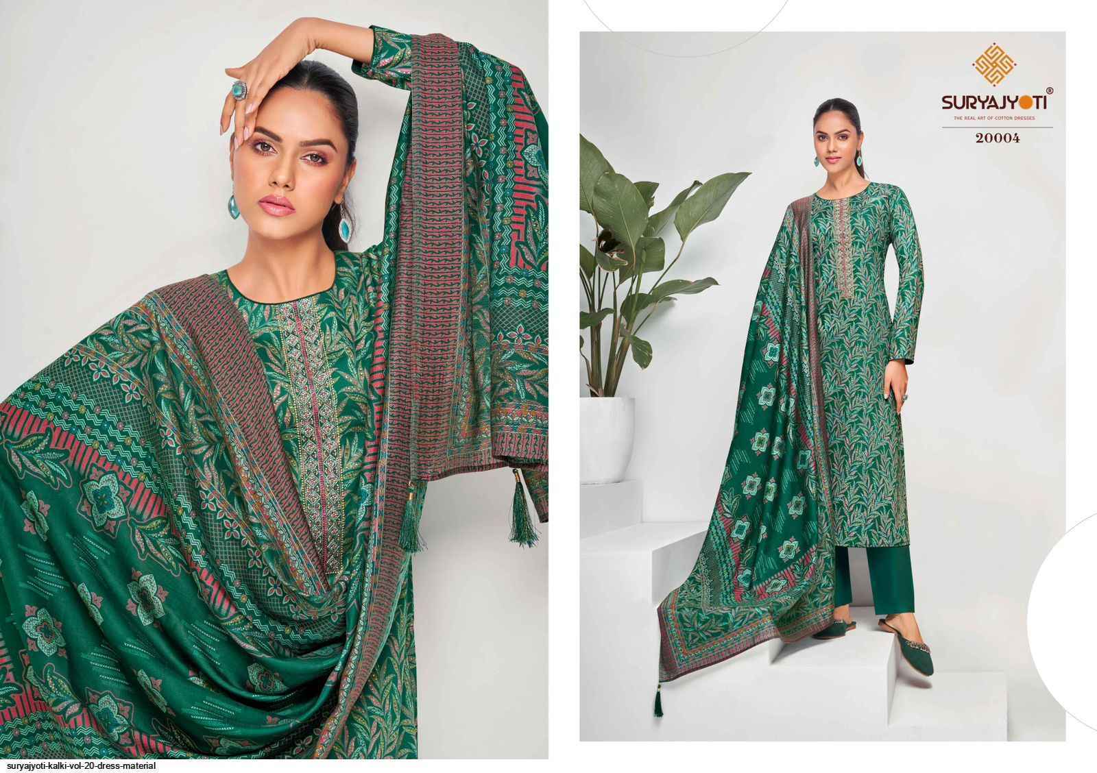 Suryajyoti Kalki Vol 20 Jam Satin salwar kameez Wholesale Price ( 8 Pcs Catalog )