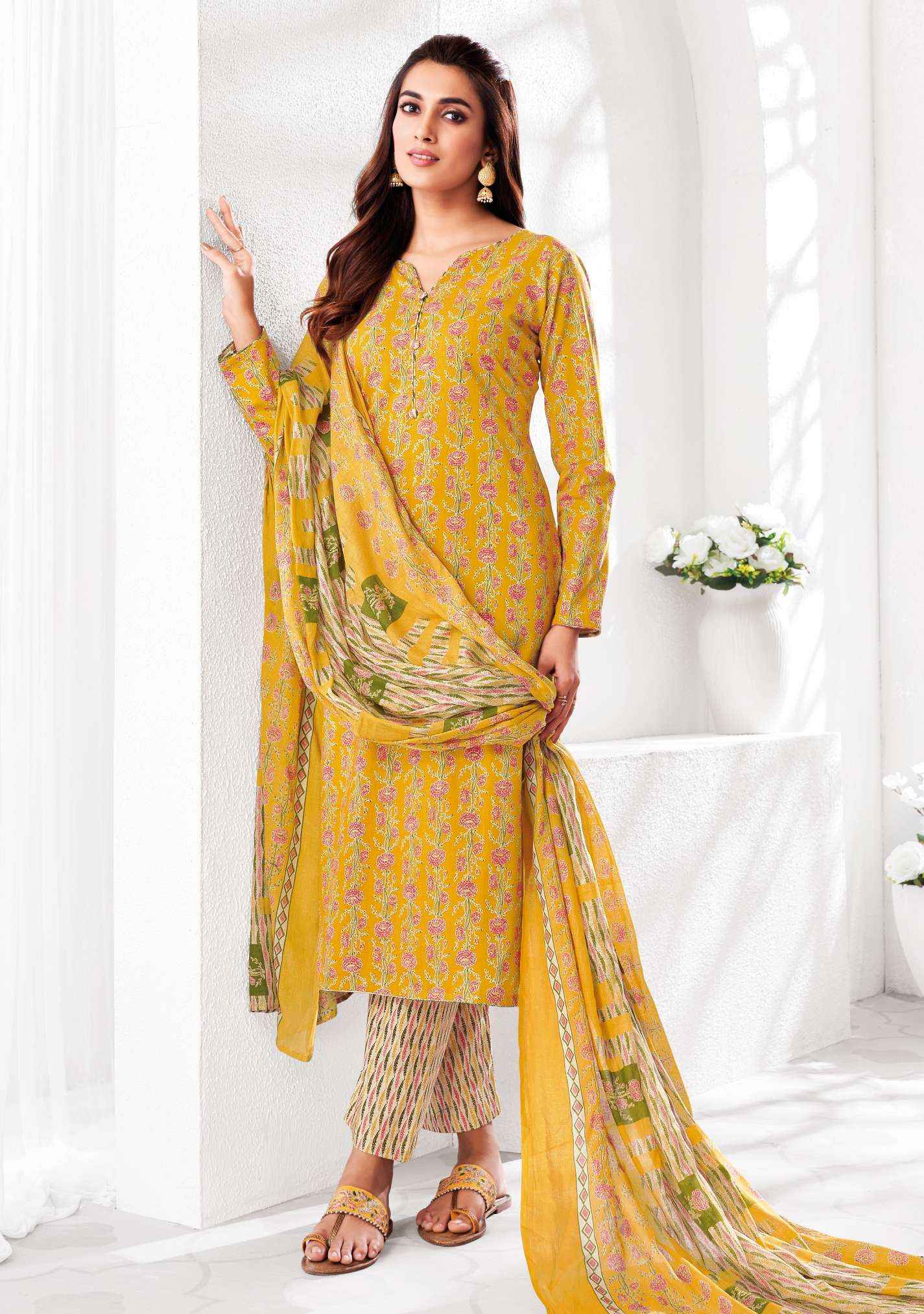 SURYAJYOTI POSHAK VOL 5 PURE COTTON SALWAR KAMEEZ ( 10 PCS CATALOG )