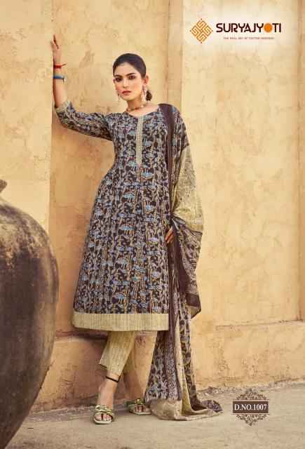 SURYAJYOTI RASHMIKA VOL-1 COTTON READYMADE SUITS ( 10 PCS CATALOGUE )