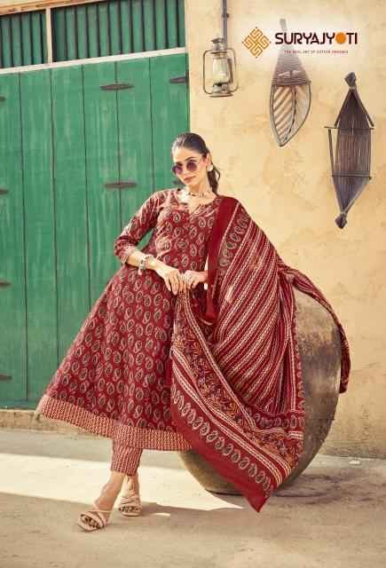 SURYAJYOTI RASHMIKA VOL-1 COTTON READYMADE SUITS ( 10 PCS CATALOGUE )