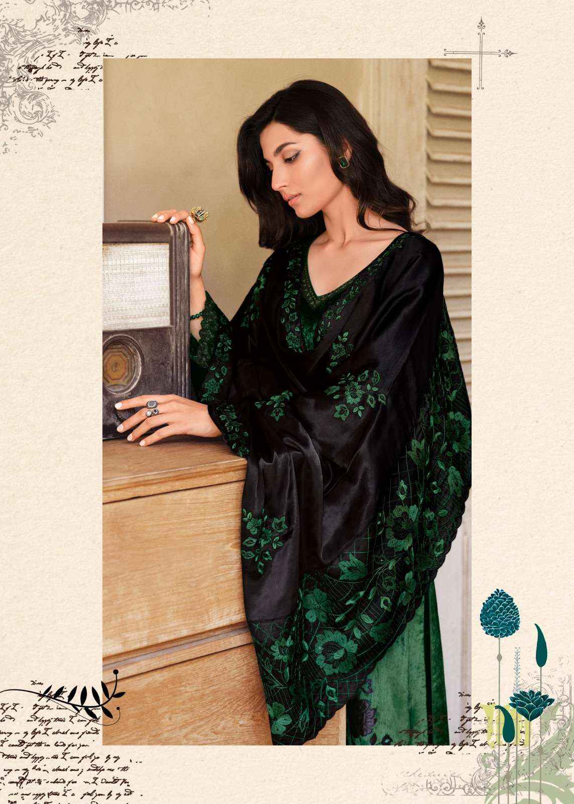 Varsha Silsiley Partywear Style Velvet Latest Designer salwar kameez wholesale price ( 5 pcs catalog  )