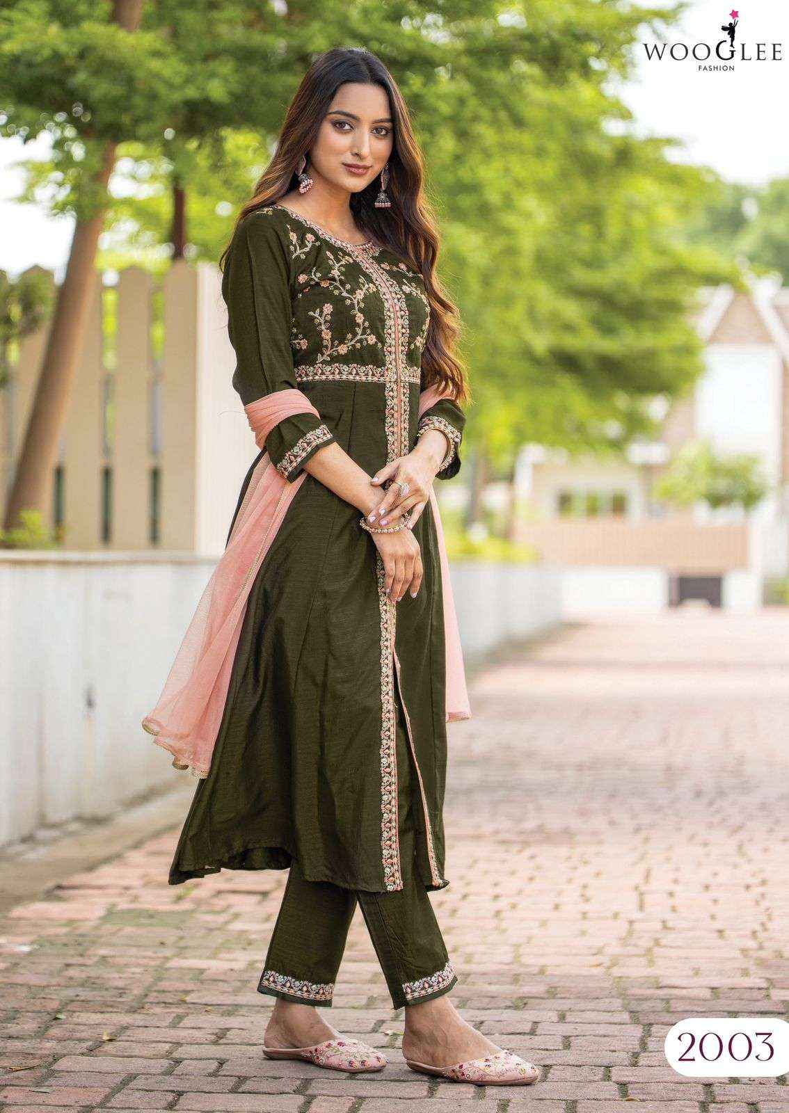 Wooglee Fashion Surkhi Designer Kurtis Catalog With Price ( 4 Pcs Catalogue )