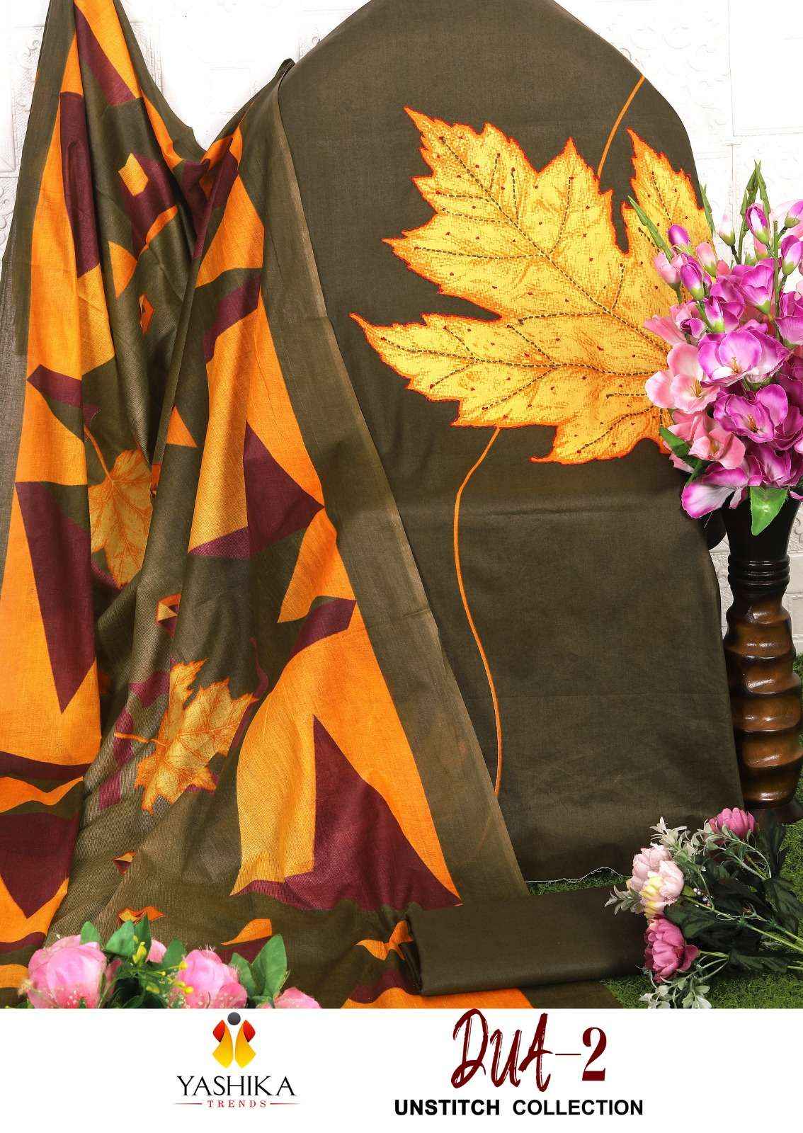 YASHIKA TRENDS DUA VOL 2 DIGITAL PRINTS WHOLESALE DRESS MATERIAL ( 8 PCS CATALOGUE )