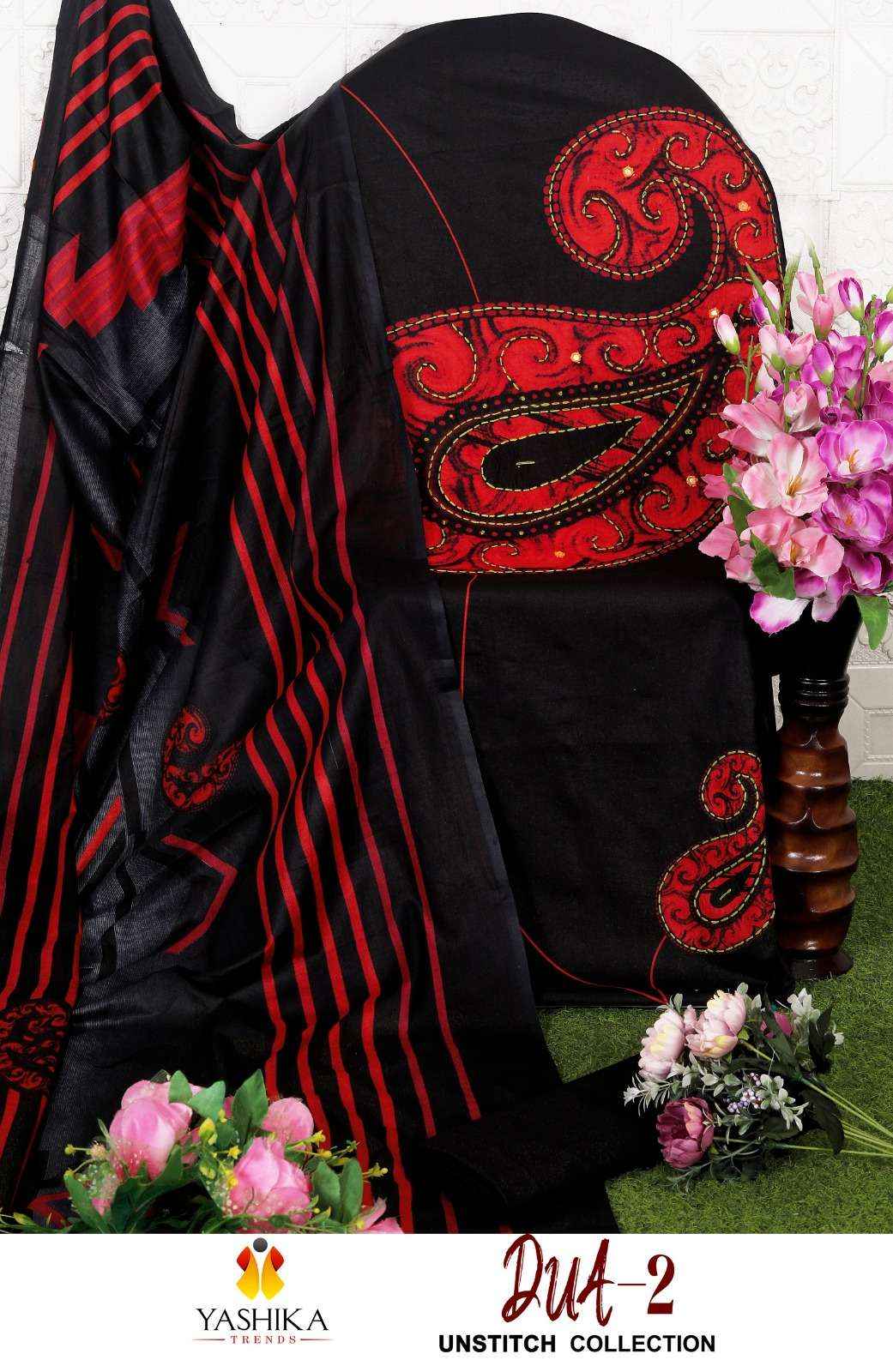 YASHIKA TRENDS DUA VOL 2 DIGITAL PRINTS WHOLESALE DRESS MATERIAL ( 8 PCS CATALOGUE )