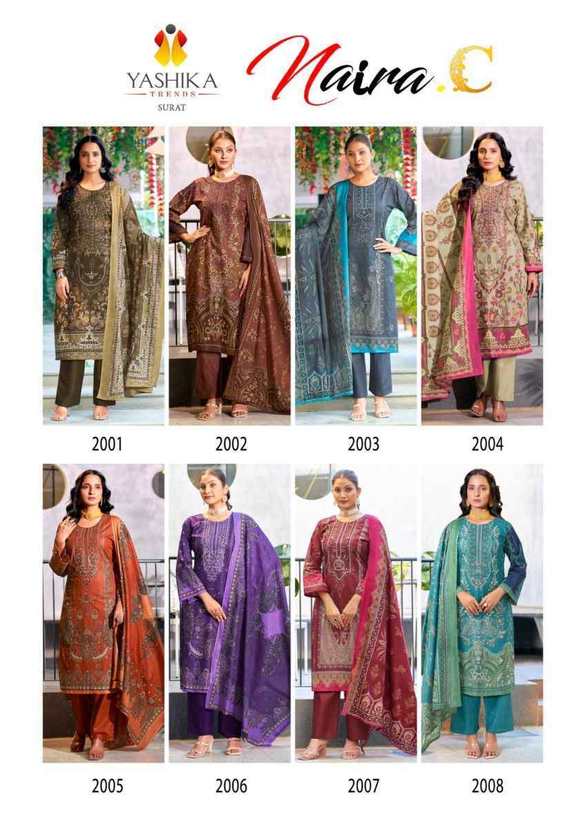 Yashika Trends Naira C Cotton salwar kameez wholesale price ( 8 pcs catalog )