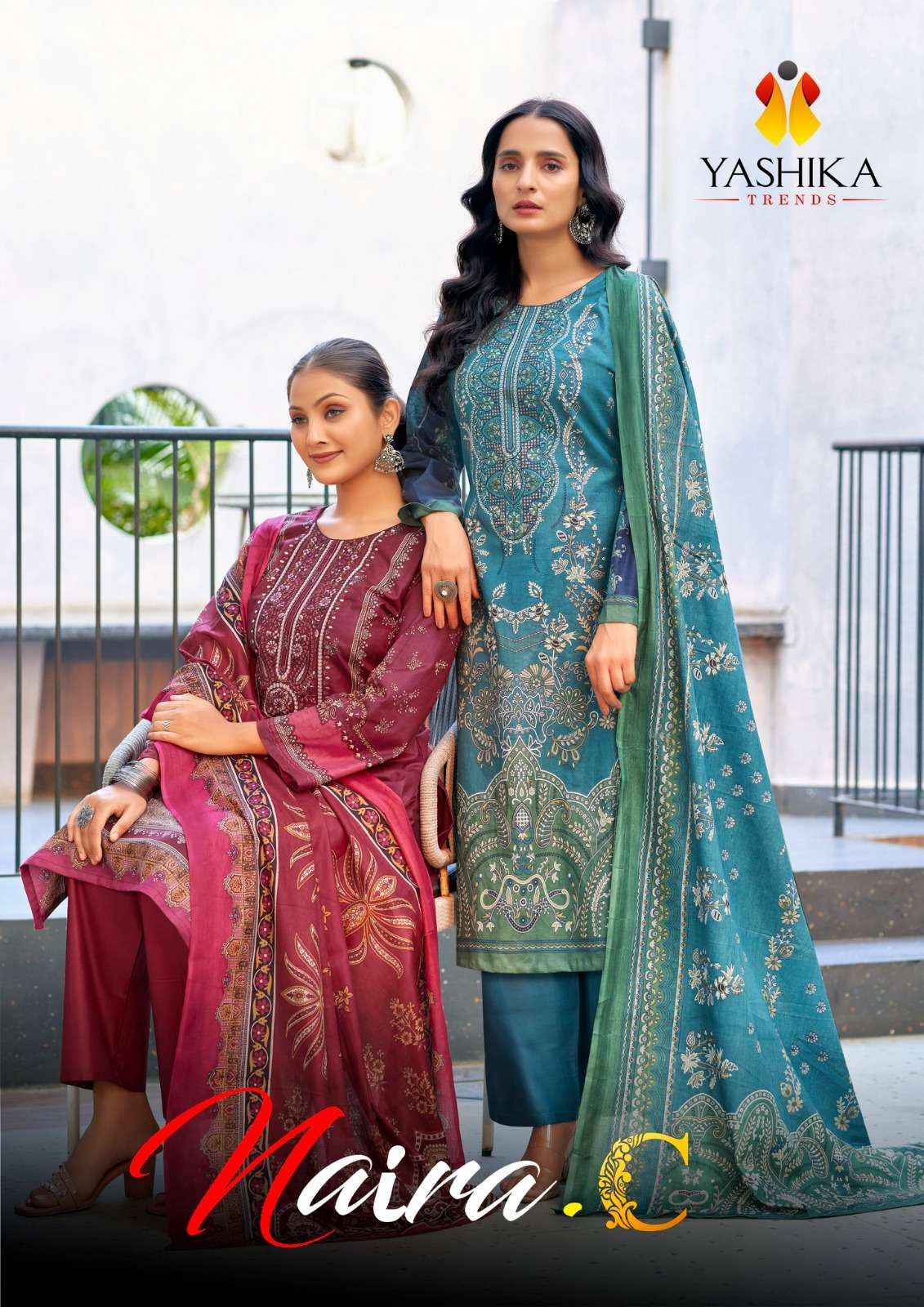 YASHIKA TRENDS NAYRA C WHOLESALE COTTON SALWAR KAMEEZ ( 8 PCS CATALOG )