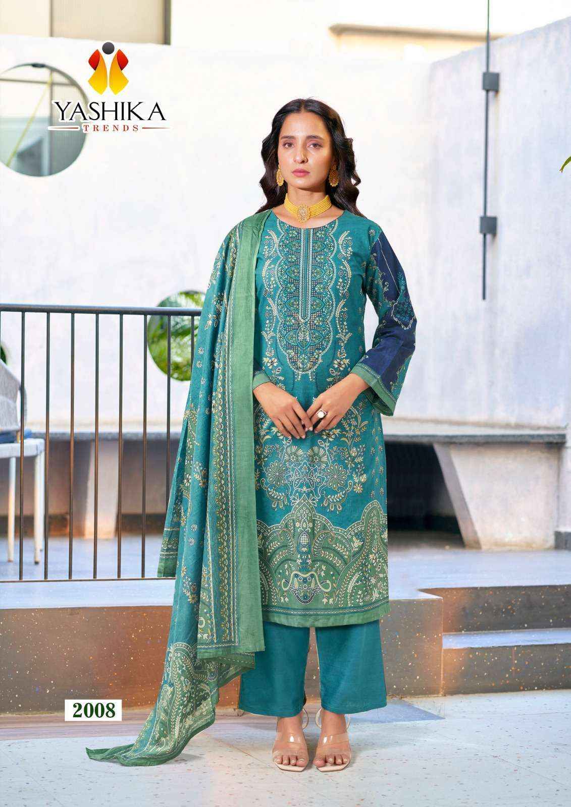 YASHIKA TRENDS NAYRA C WHOLESALE COTTON SALWAR KAMEEZ ( 8 PCS CATALOG )