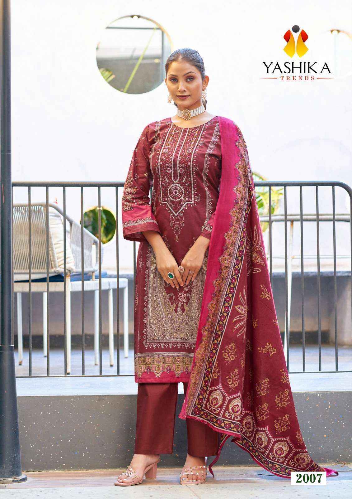 YASHIKA TRENDS NAYRA C WHOLESALE COTTON SALWAR KAMEEZ ( 8 PCS CATALOG )