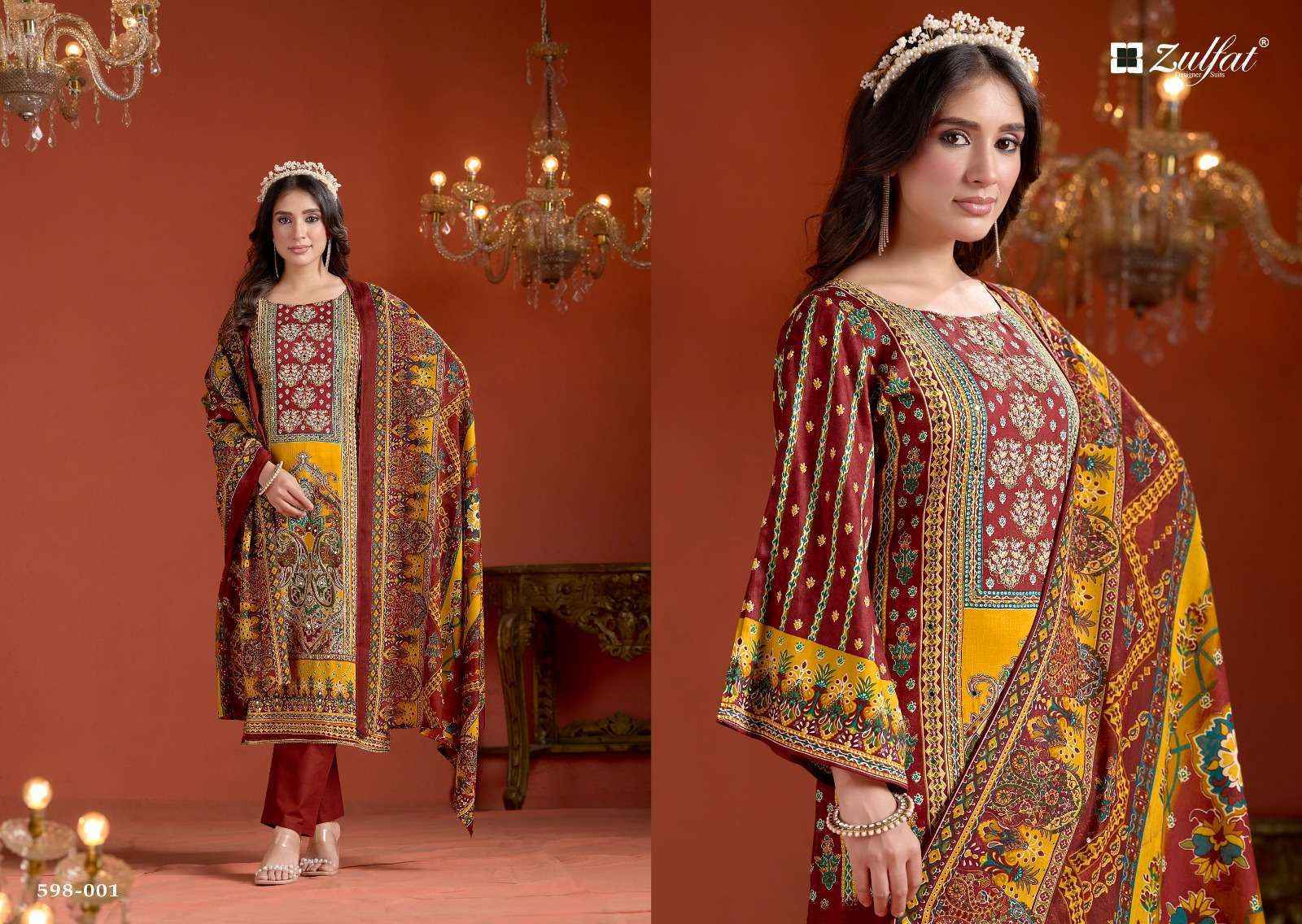 Zulfat Designer Sajni Vol 2 Jam Cotton salwar kameez wholesale price ( 6 pcs catalog )