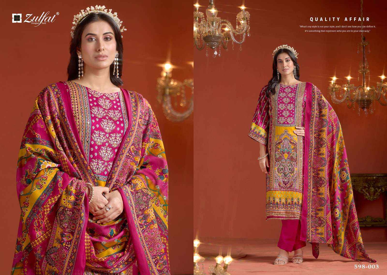 Zulfat Designer Sajni Vol 2 Jam Cotton salwar kameez wholesale price ( 6 pcs catalog )