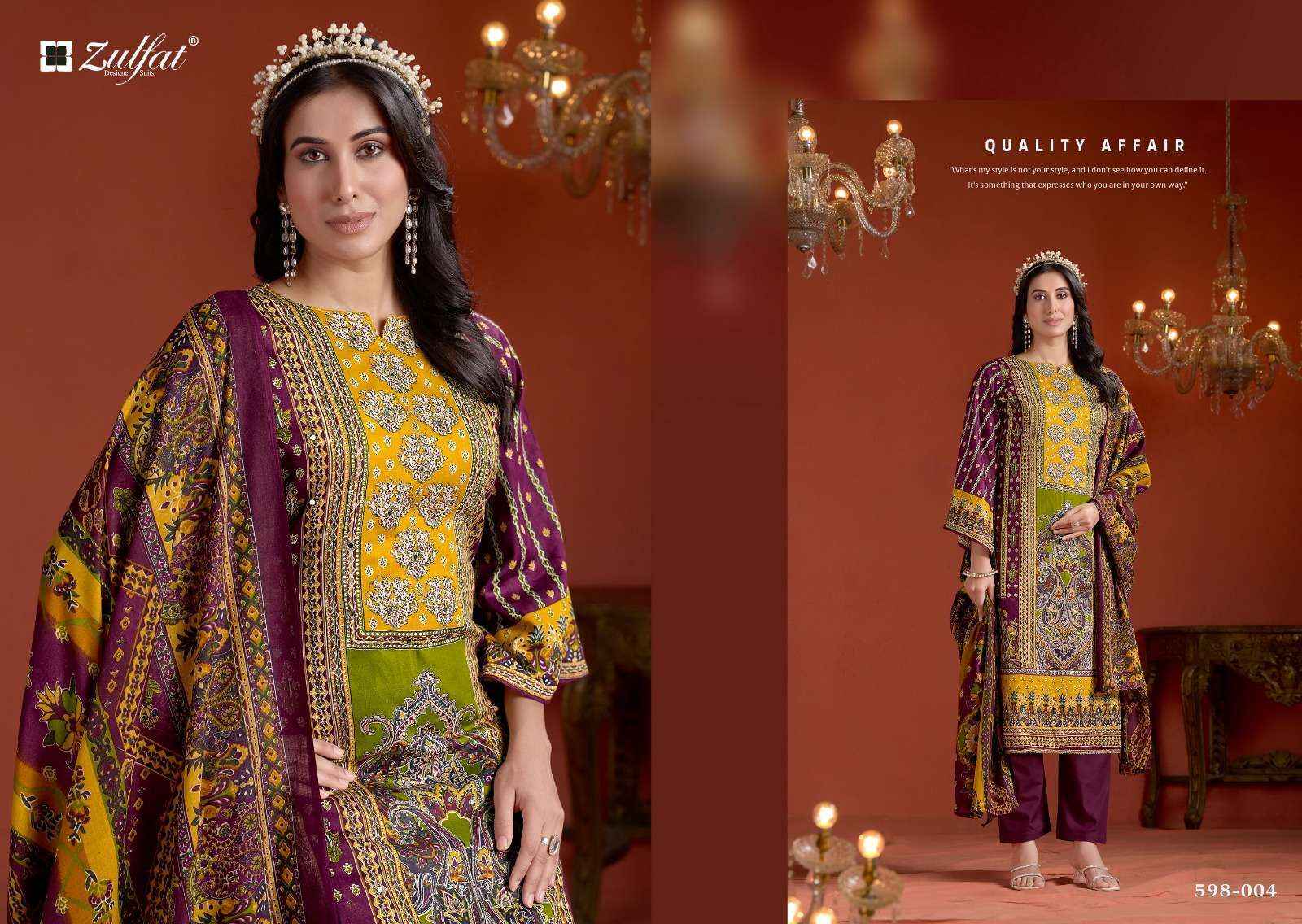 Zulfat Designer Sajni Vol 2 Jam Cotton salwar kameez wholesale price ( 6 pcs catalog )