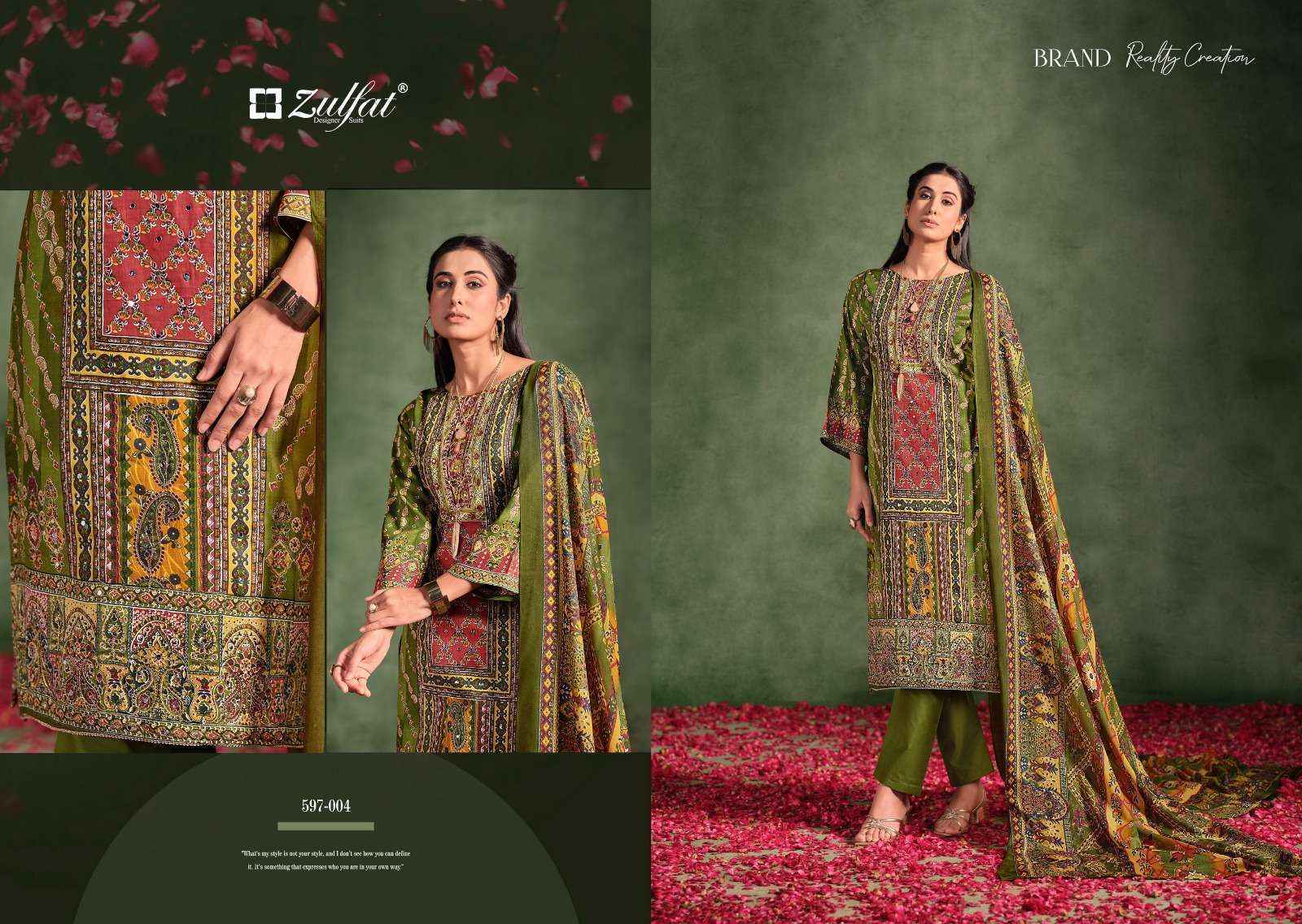 Zulfat Raabta Vol 2 Jam Cotton salwar kameez wholesale price ( 6 pcs catalog )