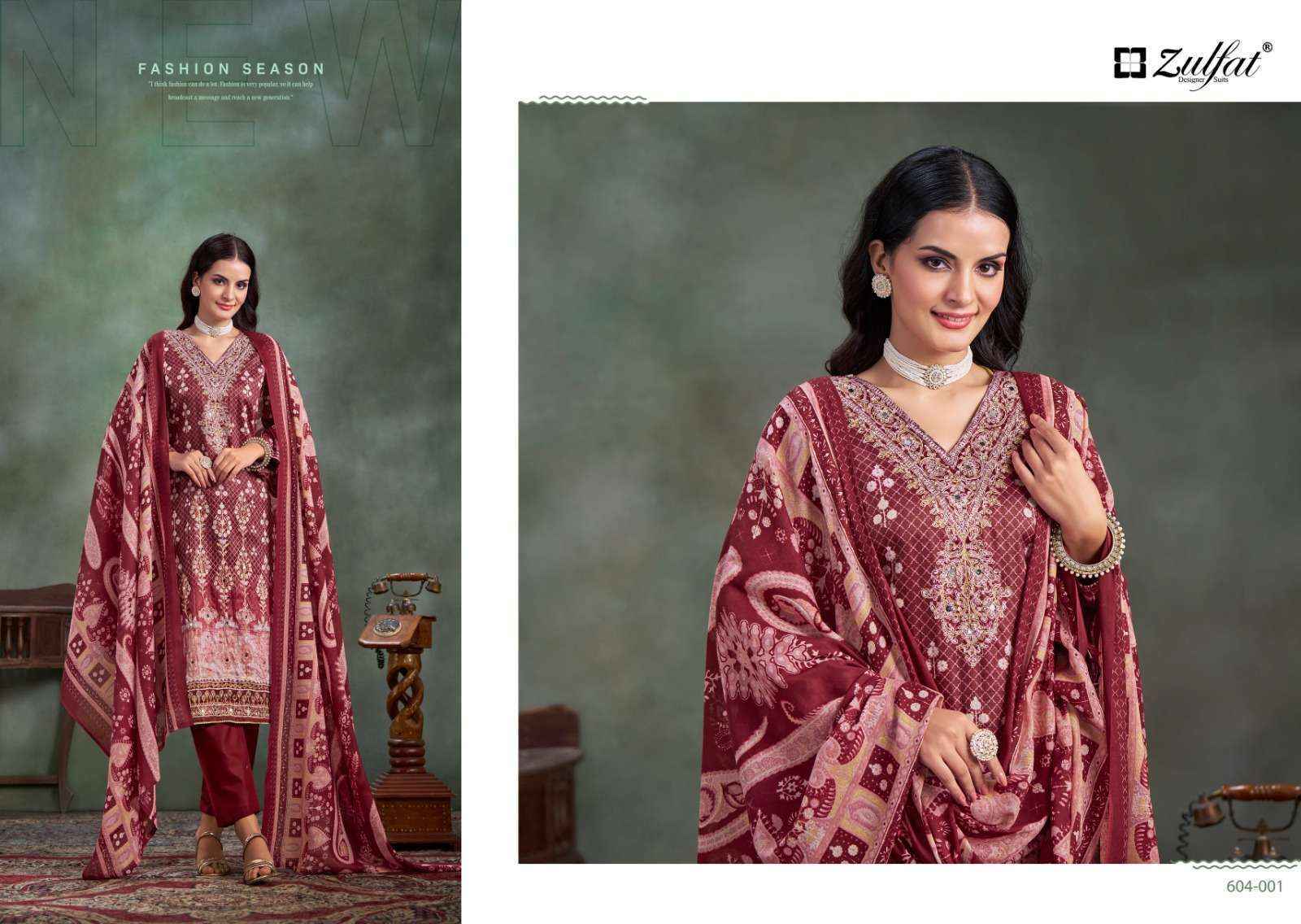 Zulfat Sangini Vol 3 Jam Cotton Salwar Kameez Wholesale Price ( 6 Pcs Catalog )