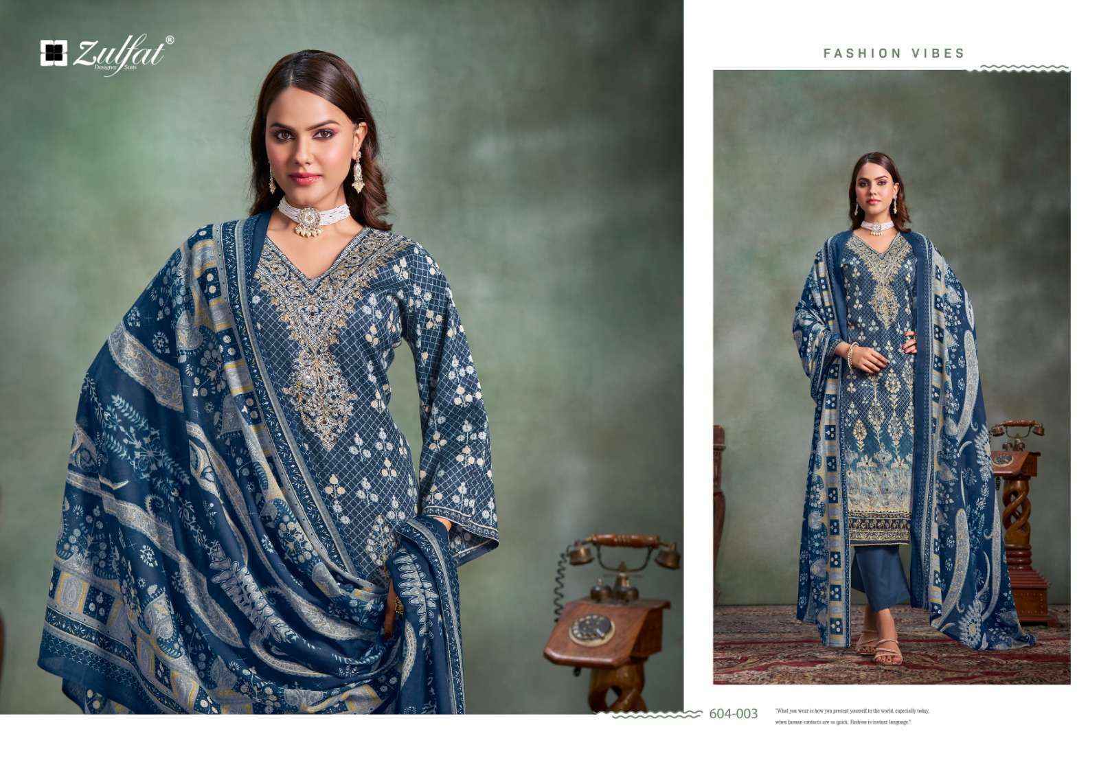 Zulfat Sangini Vol 3 Jam Cotton Salwar Kameez Wholesale Price ( 6 Pcs Catalog )