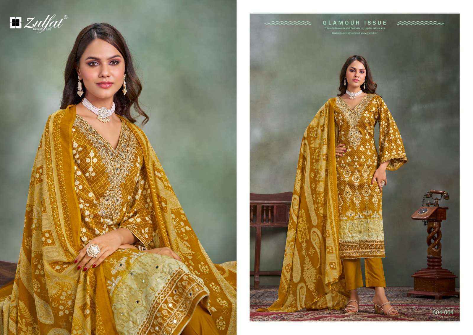 Zulfat Sangini Vol 3 Jam Cotton Salwar Kameez Wholesale Price ( 6 Pcs Catalog )