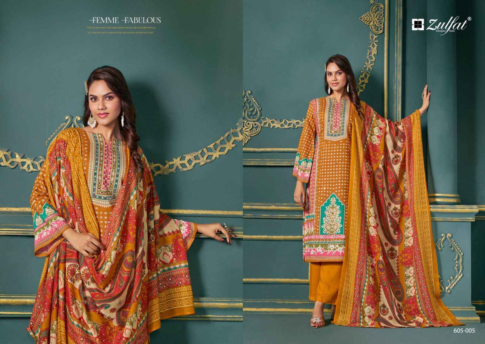 Zulfat Tisha Viscouse Reyon Salwar Kameez Wholesale Price ( 6 Pcs Catalog )