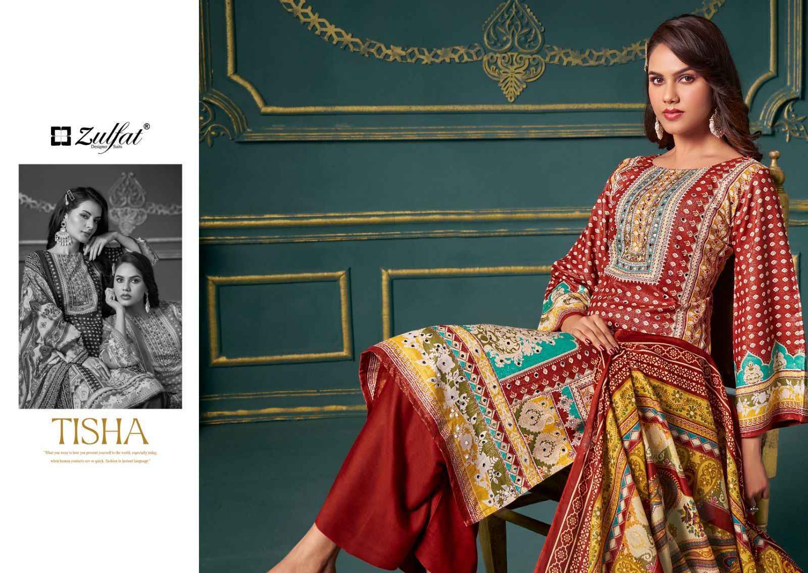 Zulfat Tisha Viscouse Reyon Salwar Kameez Wholesale Price ( 6 Pcs Catalog )