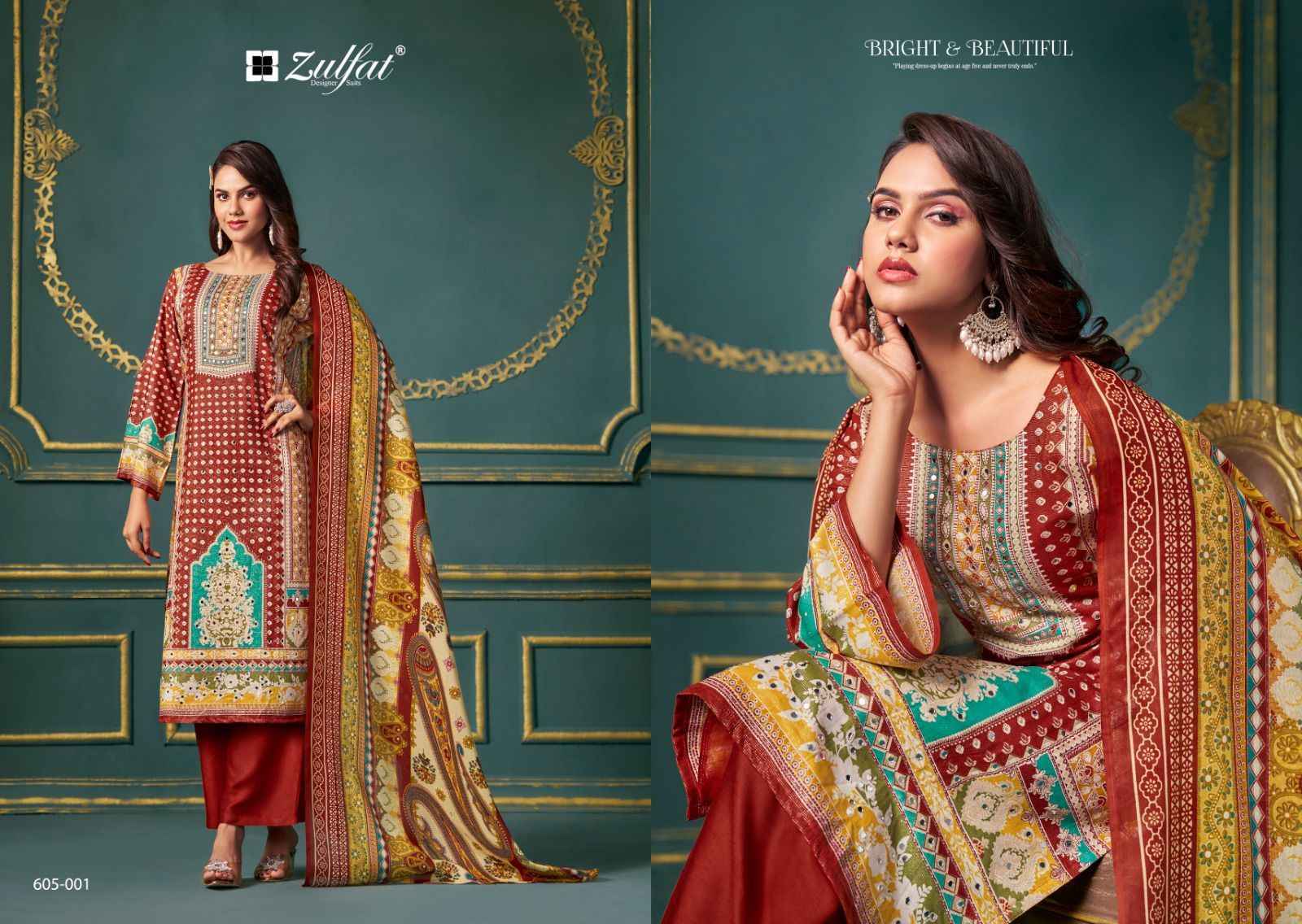 Zulfat Tisha Viscouse Reyon Salwar Kameez Wholesale Price ( 6 Pcs Catalog )