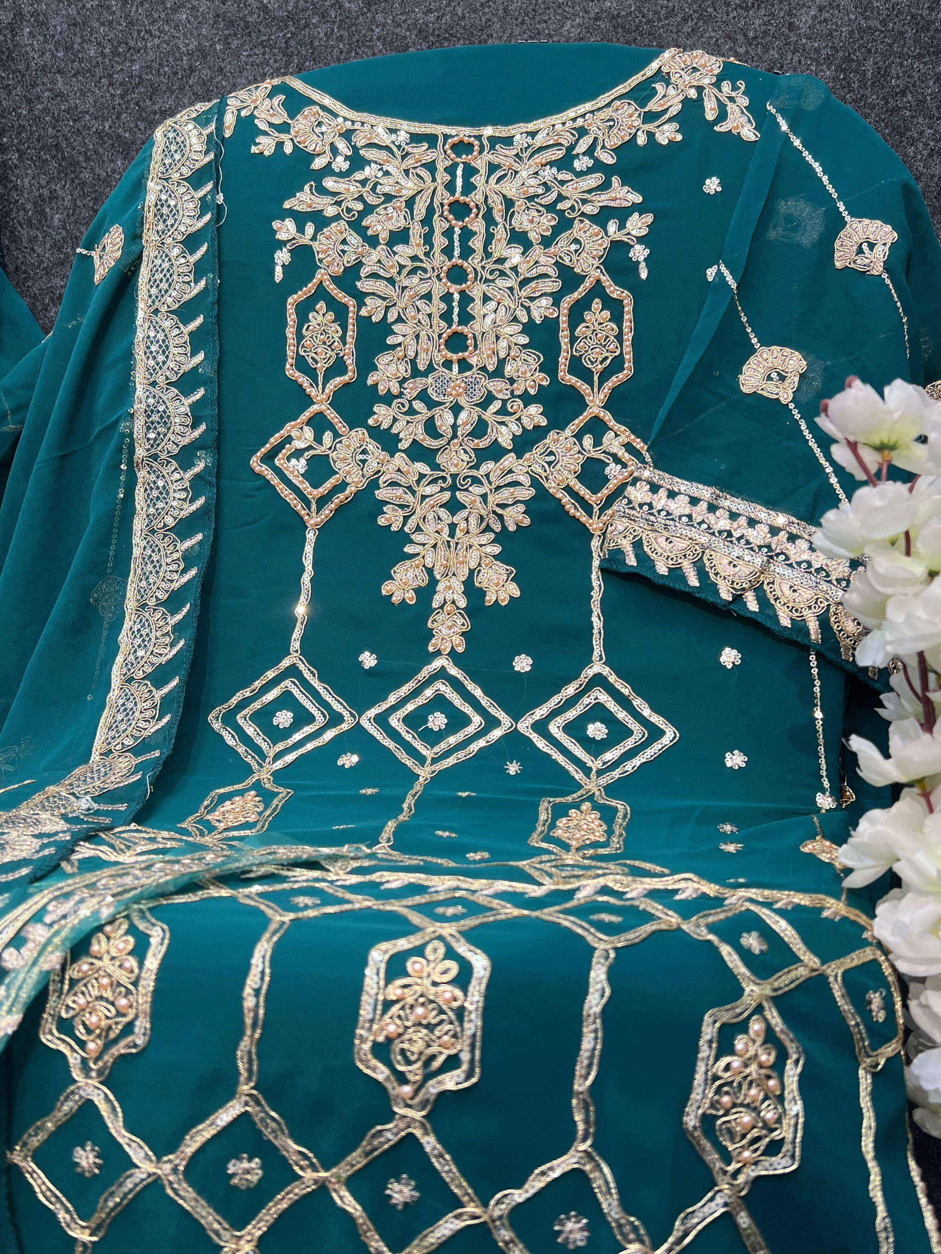 Al Khushbu Zahra Rubab Vol 3 Georgette Salwar Kameez Wholesale Price ( 3 Pcs Catalog )