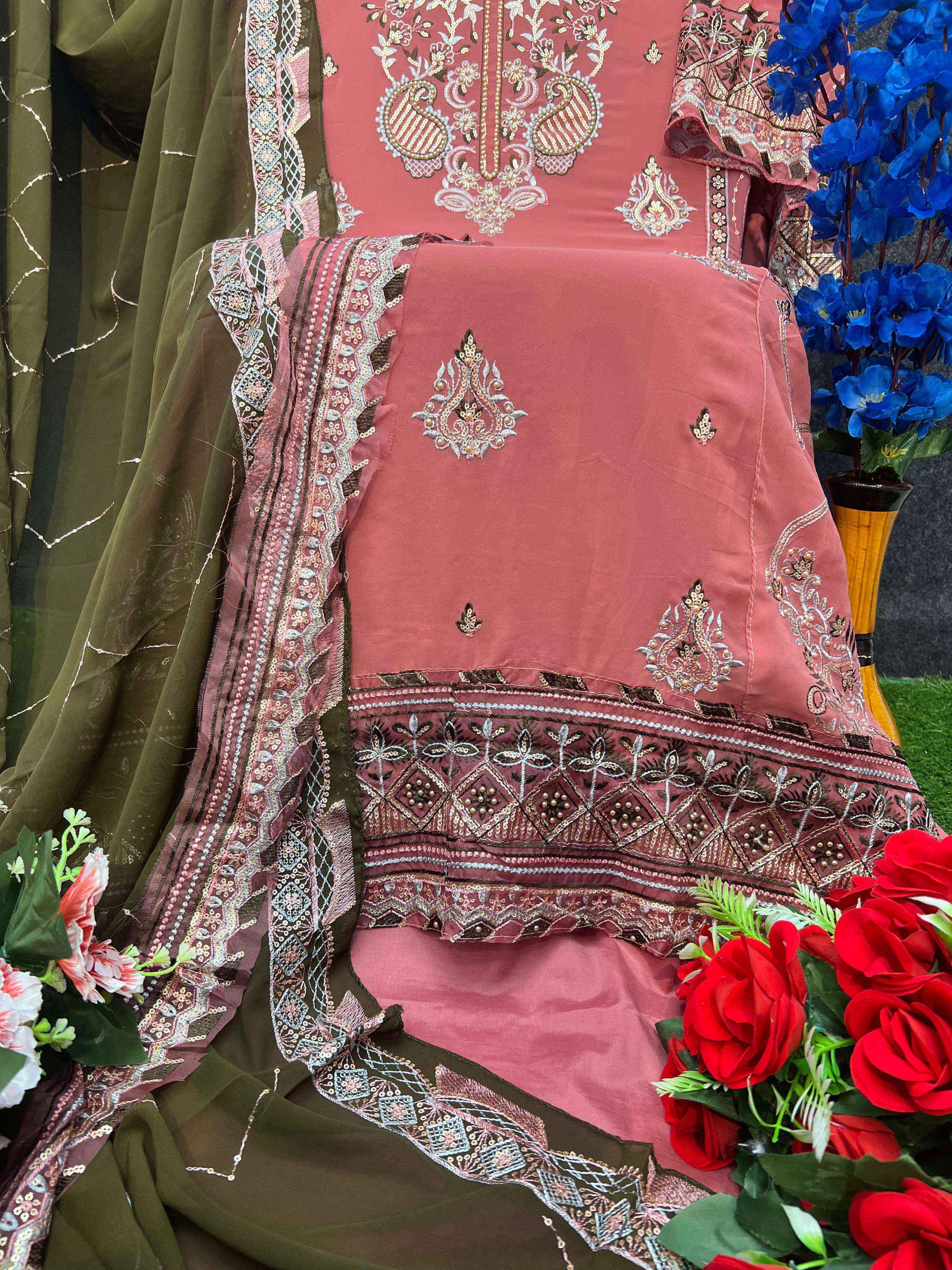 Al Khushbu Zahra Rubab Vol 3 Georgette Salwar Kameez Wholesale Price ( 3 Pcs Catalog )