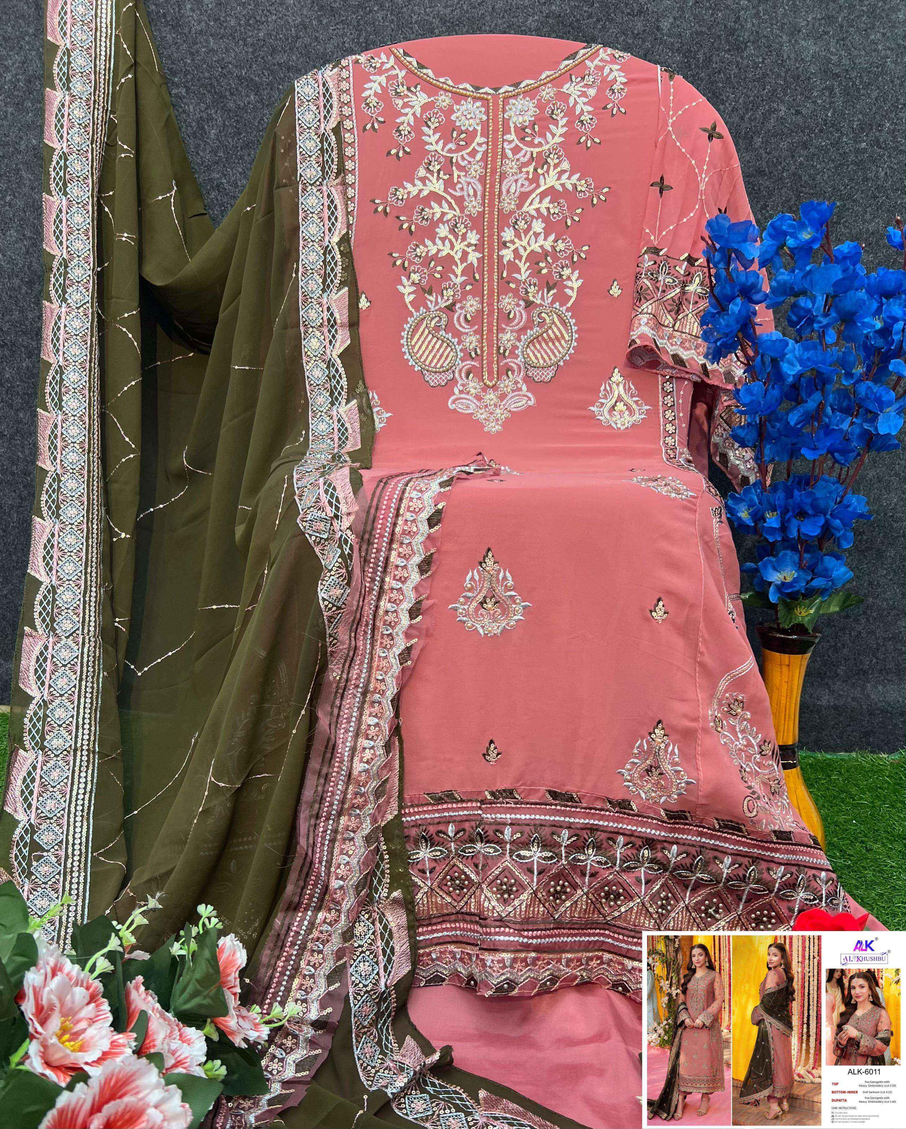 Al Khushbu Zahra Rubab Vol 3 Georgette Salwar Kameez Wholesale Price ( 3 Pcs Catalog )