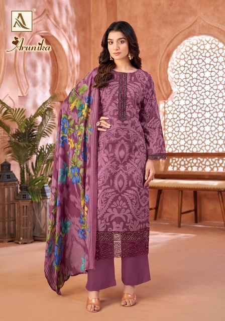 Alok Arunika Cambric Cotton Salwar Kameez Wholesale Price ( 6 Pcs Catalog )