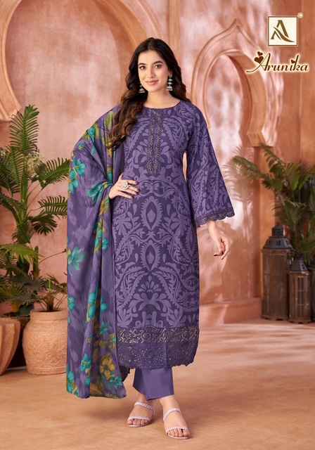 Alok Arunika Cambric Cotton Salwar Kameez Wholesale Price ( 6 Pcs Catalog )