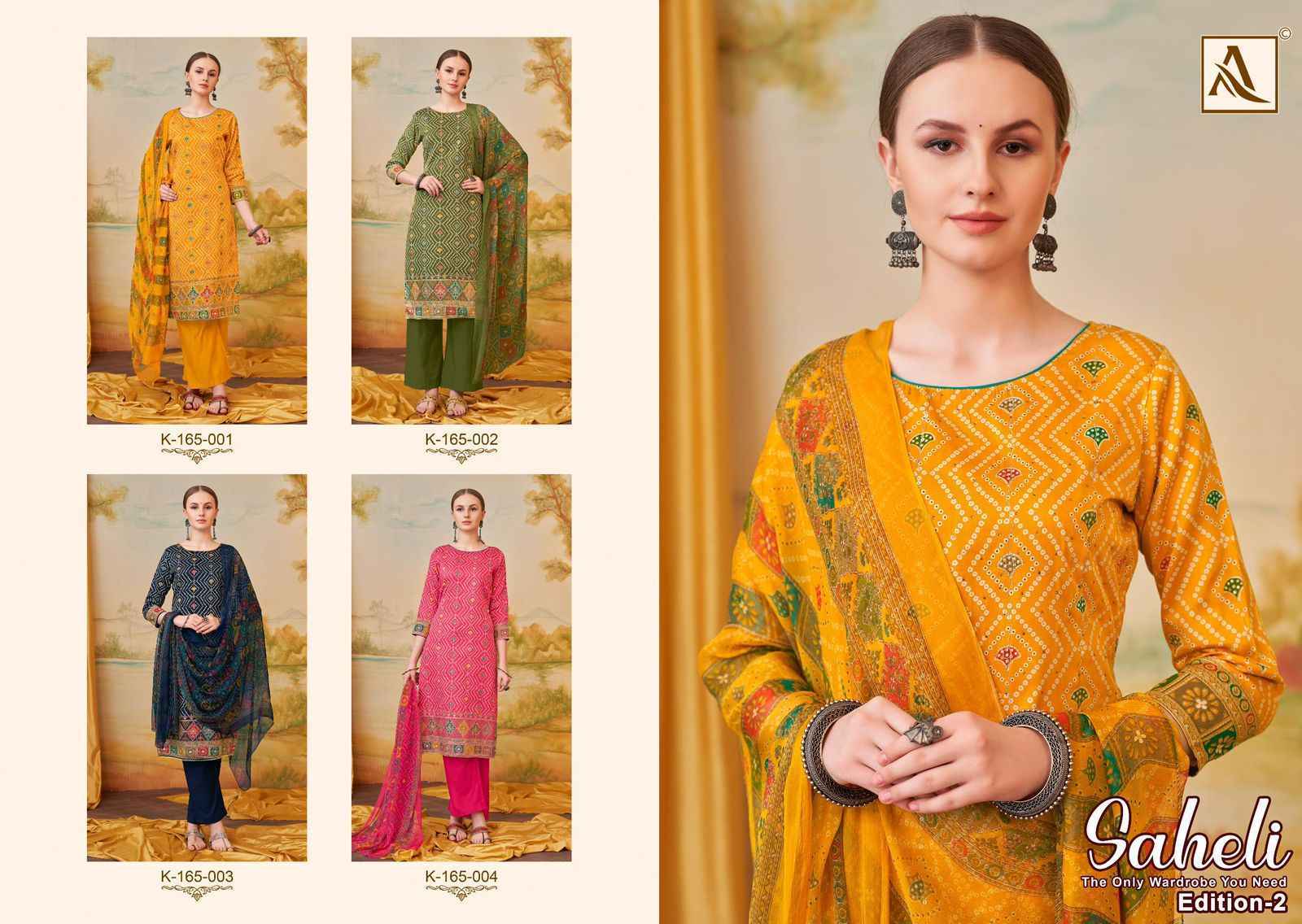 Alok Saheli Edition 2 Cotton Salwar Kameez Wholesale Price ( 4 Pcs Catalog )