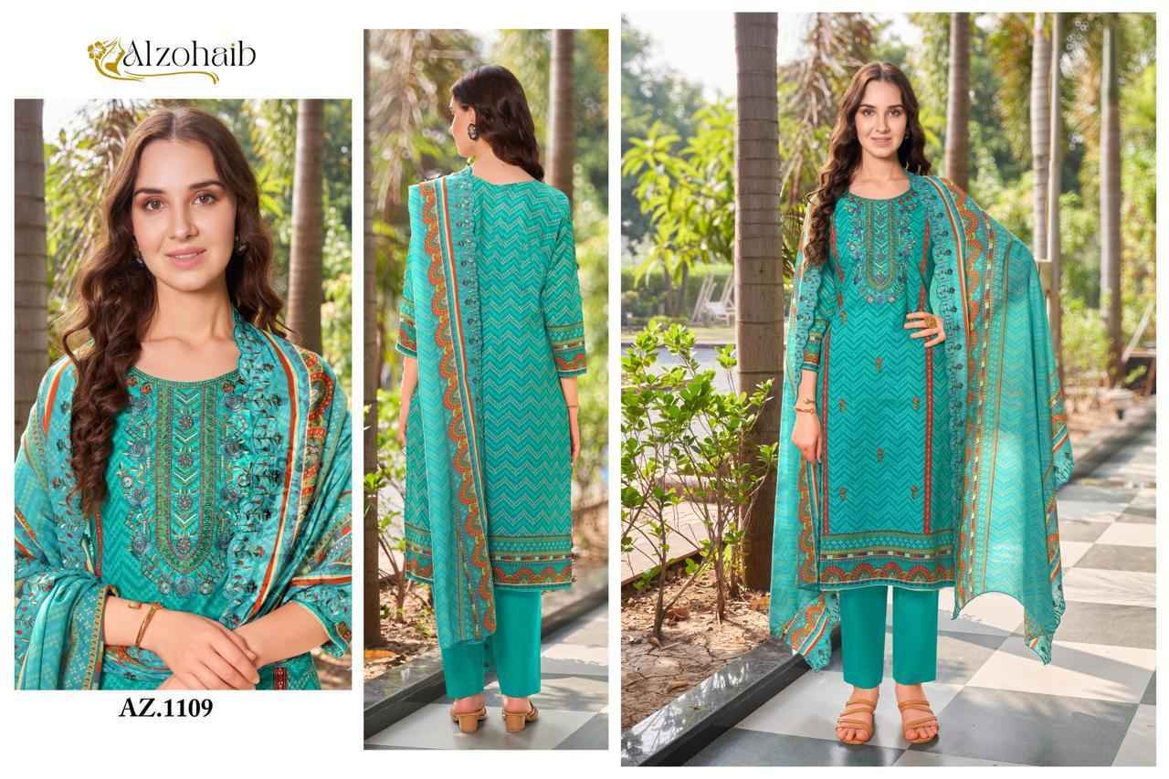 Alzohaib AZ Cotton Salwar Kameez Wholesale Price ( 6 Pcs Catalog )