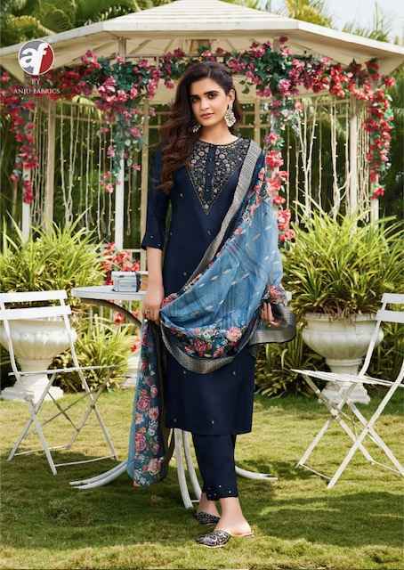 Anju Fabrics Ghunghat Vol 12 Readymade Silk Suit Wholesale Price ( 6 Pcs catalog )