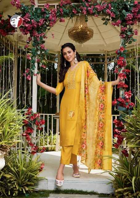 Anju Fabrics Ghunghat Vol 12 Readymade Silk Suit Wholesale Price ( 6 Pcs catalog )