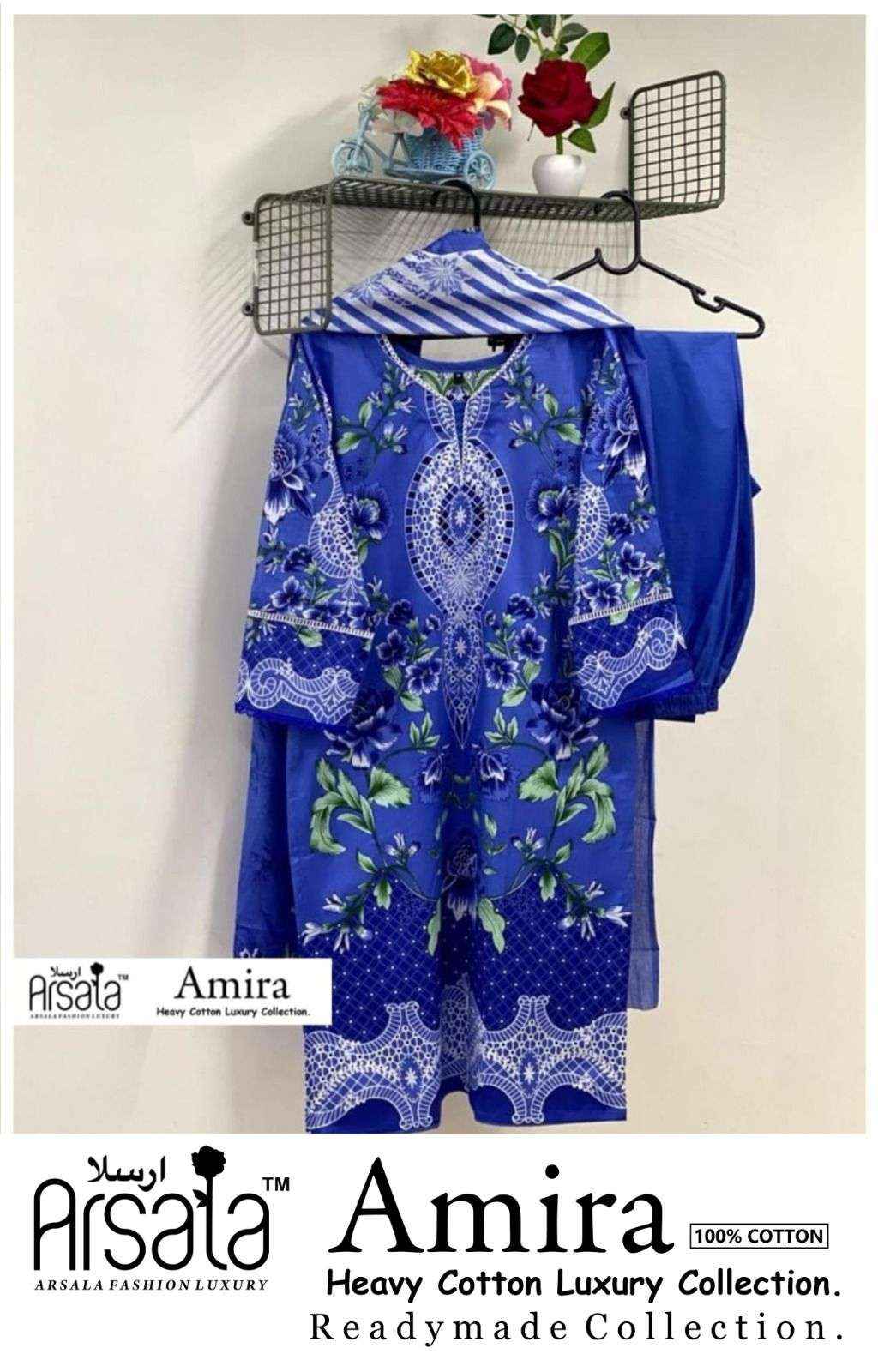 ARSALA FASHION AMIRA READYMADE PAKISTANI SUITS COLLECTION ( 6 PCS CATALOG )