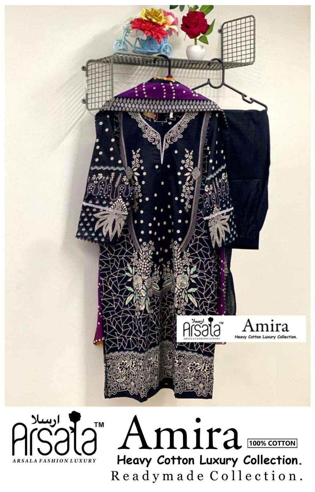 ARSALA FASHION AMIRA READYMADE PAKISTANI SUITS COLLECTION ( 6 PCS CATALOG )