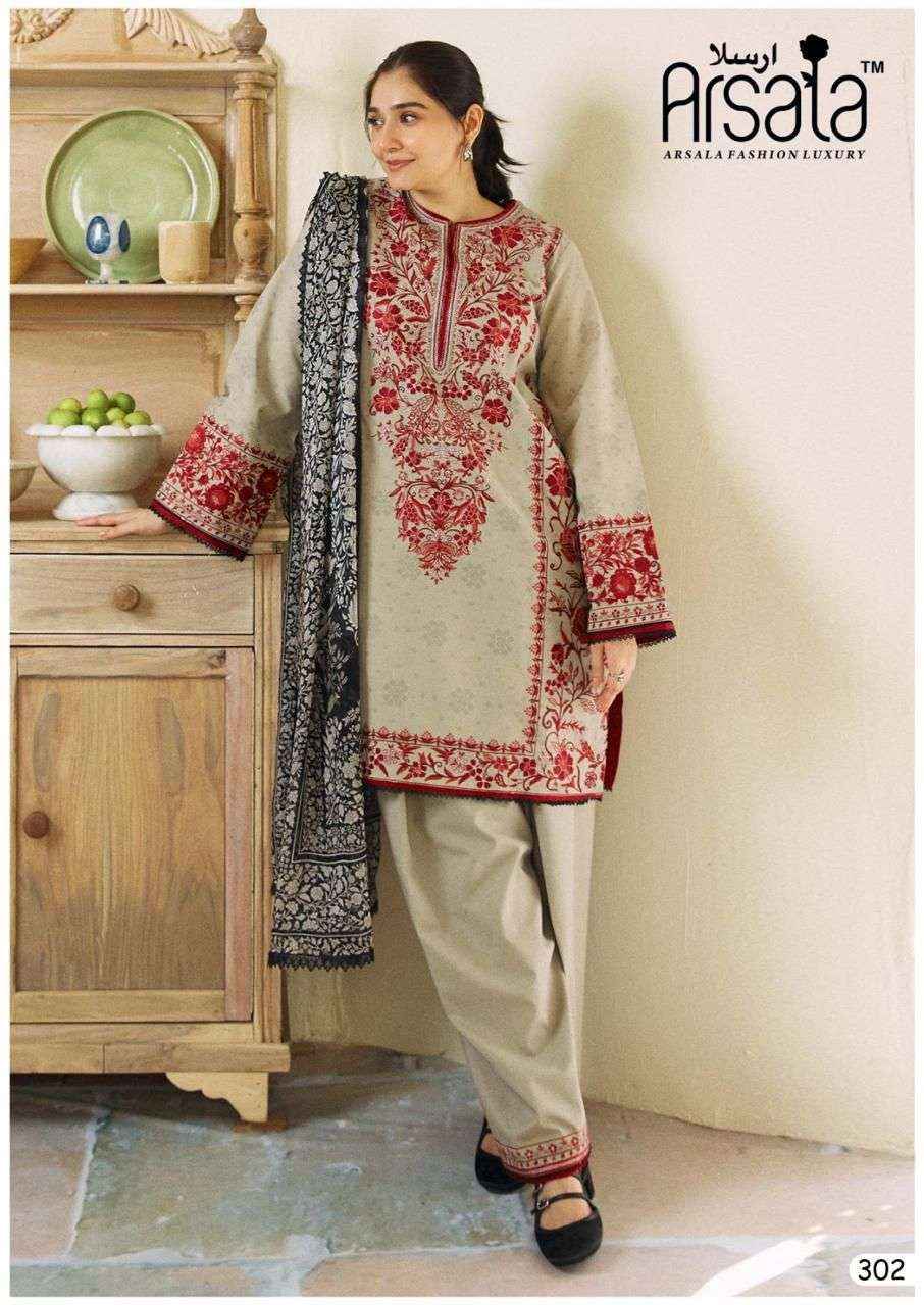 ARSALA FASHION AMIRA VOL 3 LAWN COTTON PAKISTANI SUITS ( 6 pcs catalog )