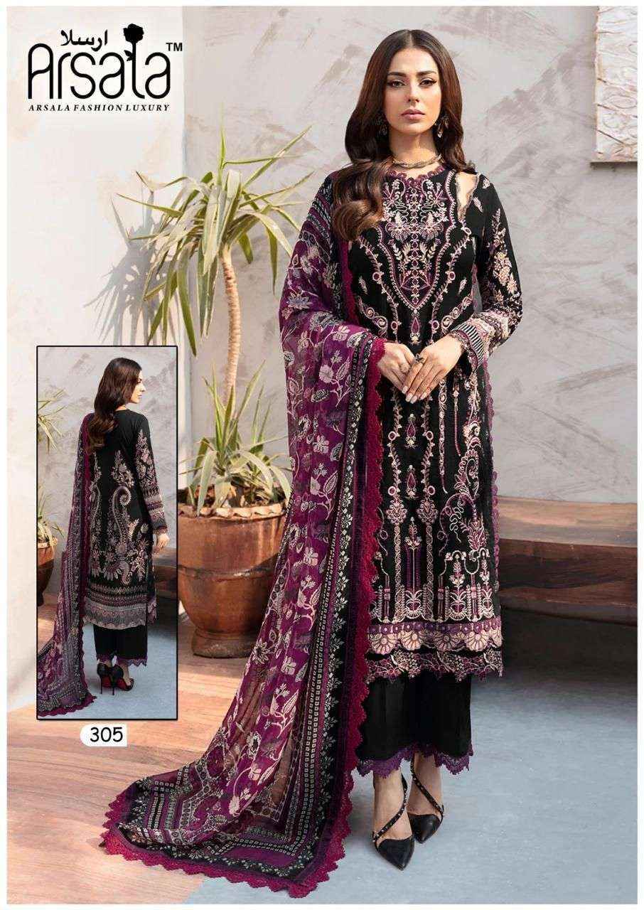 ARSALA FASHION AMIRA VOL 3 LAWN COTTON PAKISTANI SUITS ( 6 pcs catalog )