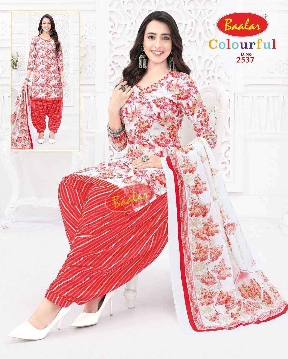Baalar Colourful Vol 25 Wholesale Patiyala Design Cotton Dress Material ( 36 pcs Catalogue )