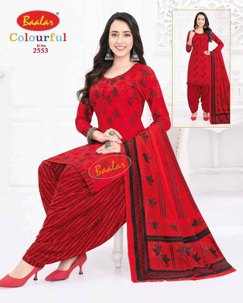 Baalar Colourful Vol 25 Wholesale Patiyala Design Cotton Dress Material ( 36 pcs Catalogue )