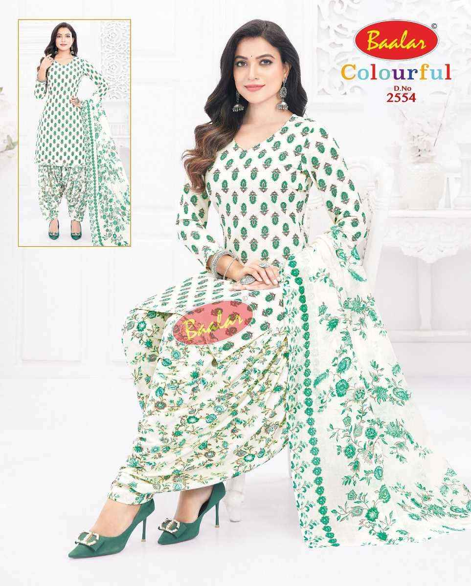 Baalar Colourful Vol 25 Wholesale Patiyala Design Cotton Dress Material ( 36 pcs Catalogue )