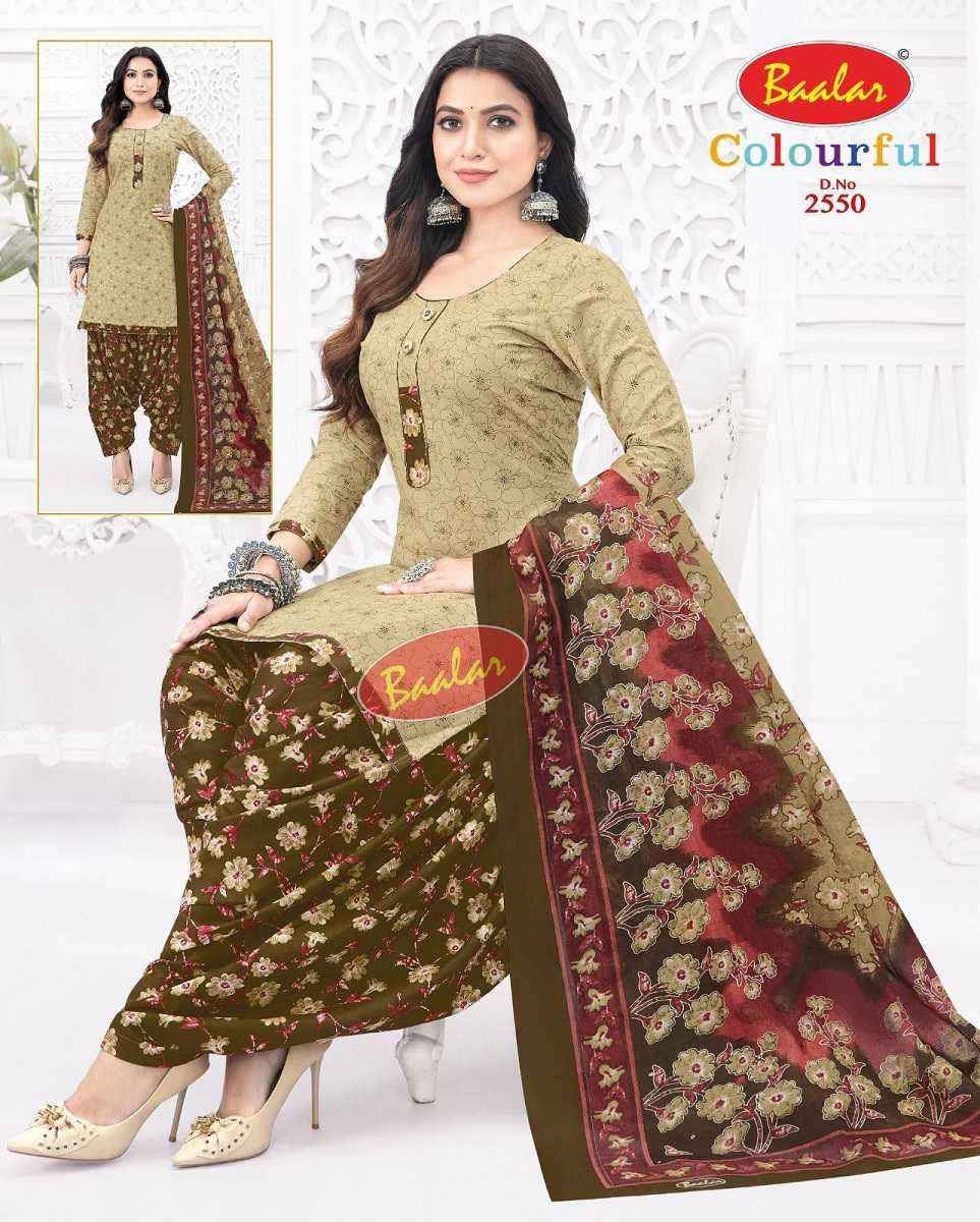 Baalar Colourful Vol 25 Wholesale Patiyala Design Cotton Dress Material ( 36 pcs Catalogue )