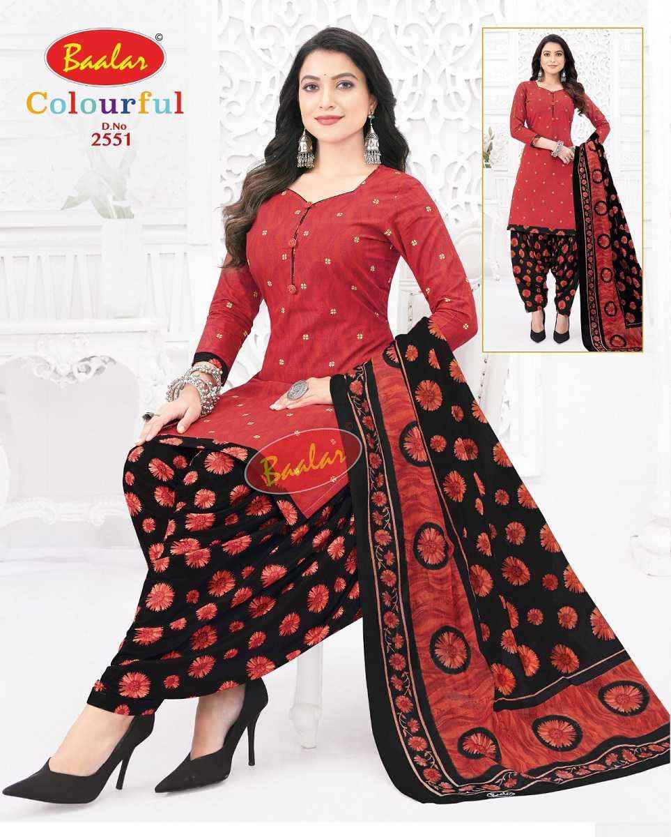 Baalar Colourful Vol 25 Wholesale Patiyala Design Cotton Dress Material ( 36 pcs Catalogue )