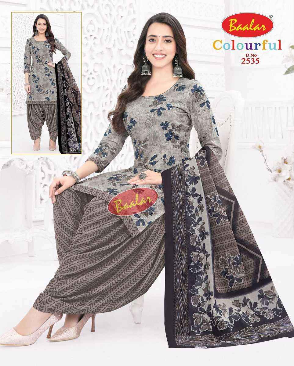 Baalar Colourful Vol 25 Wholesale Patiyala Design Cotton Dress Material ( 36 pcs Catalogue )