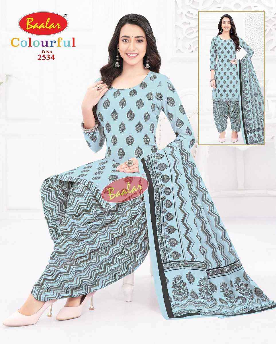 Baalar Colourful Vol 25 Wholesale Patiyala Design Cotton Dress Material ( 36 pcs Catalogue )