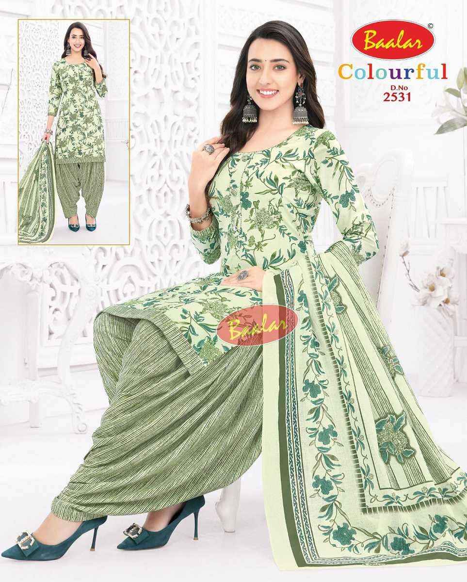Baalar Colourful Vol 25 Wholesale Patiyala Design Cotton Dress Material ( 36 pcs Catalogue )