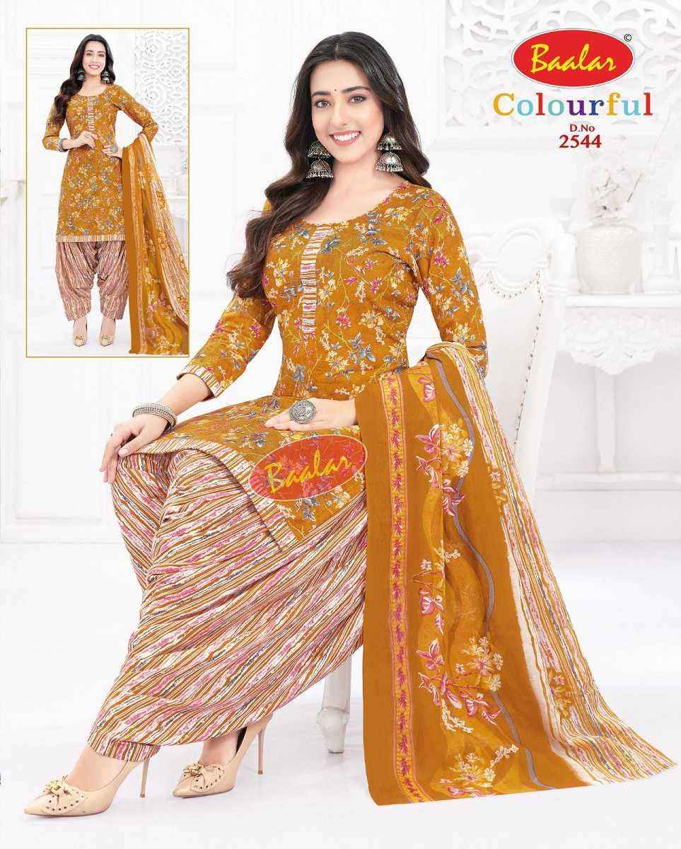 Baalar Colourful Vol 25 Wholesale Patiyala Design Cotton Dress Material ( 36 pcs Catalogue )