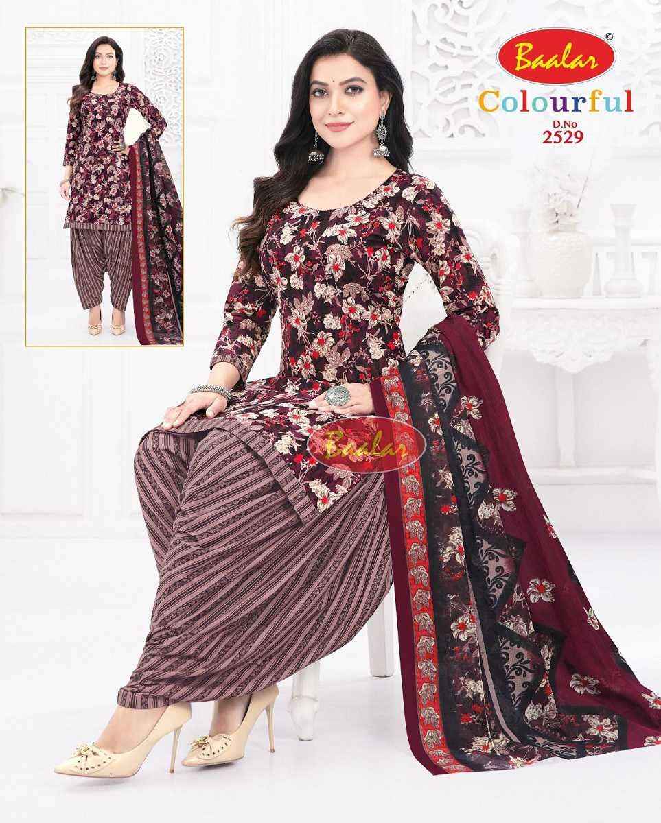 Baalar Colourful Vol 25 Wholesale Patiyala Design Cotton Dress Material ( 36 pcs Catalogue )