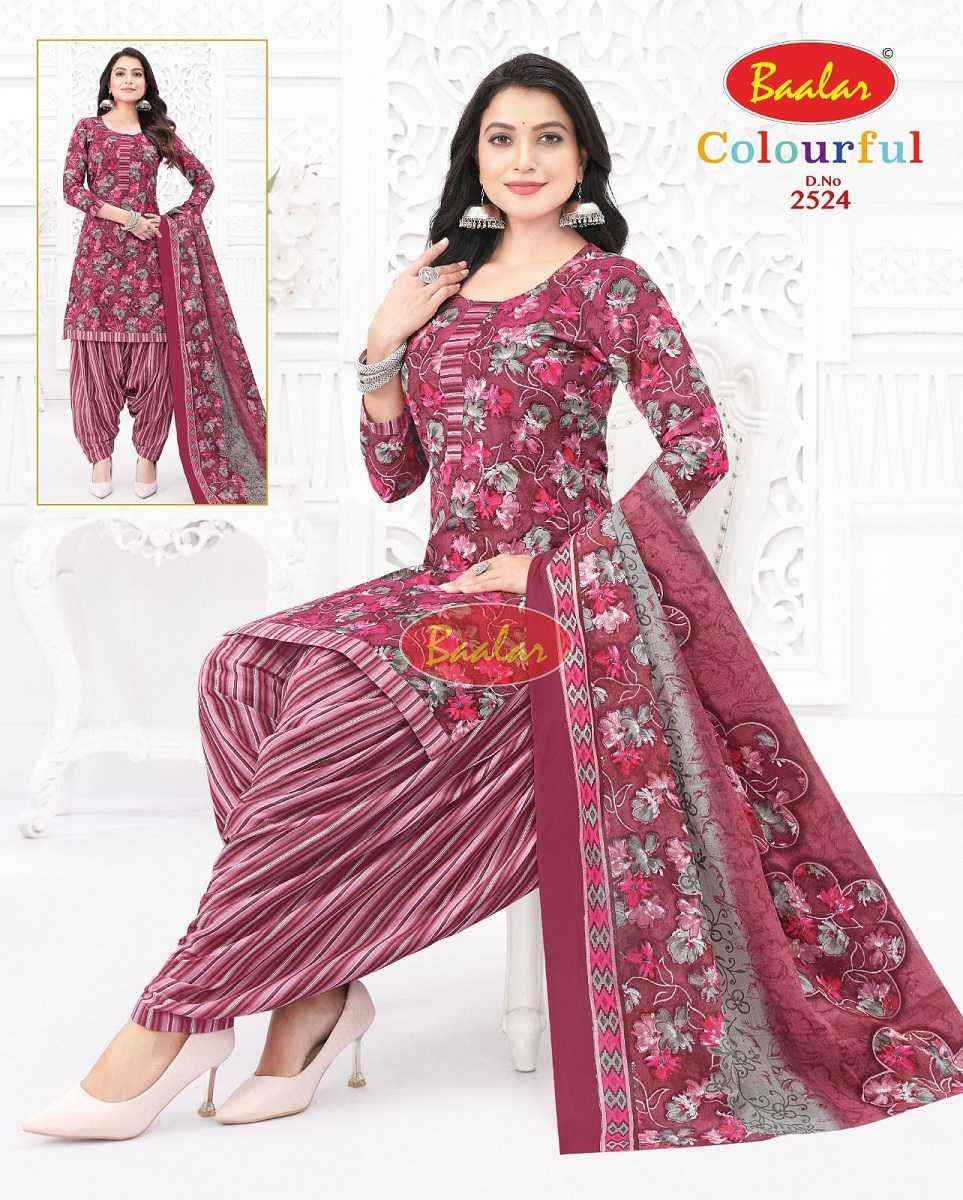 Baalar Colourful Vol 25 Wholesale Patiyala Design Cotton Dress Material ( 36 pcs Catalogue )