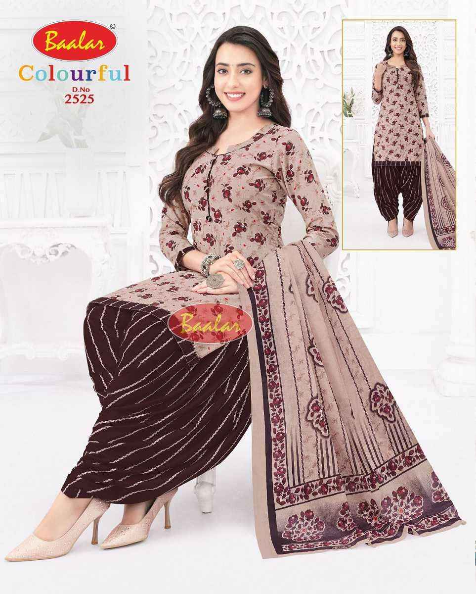 Baalar Colourful Vol 25 Wholesale Patiyala Design Cotton Dress Material ( 36 pcs Catalogue )