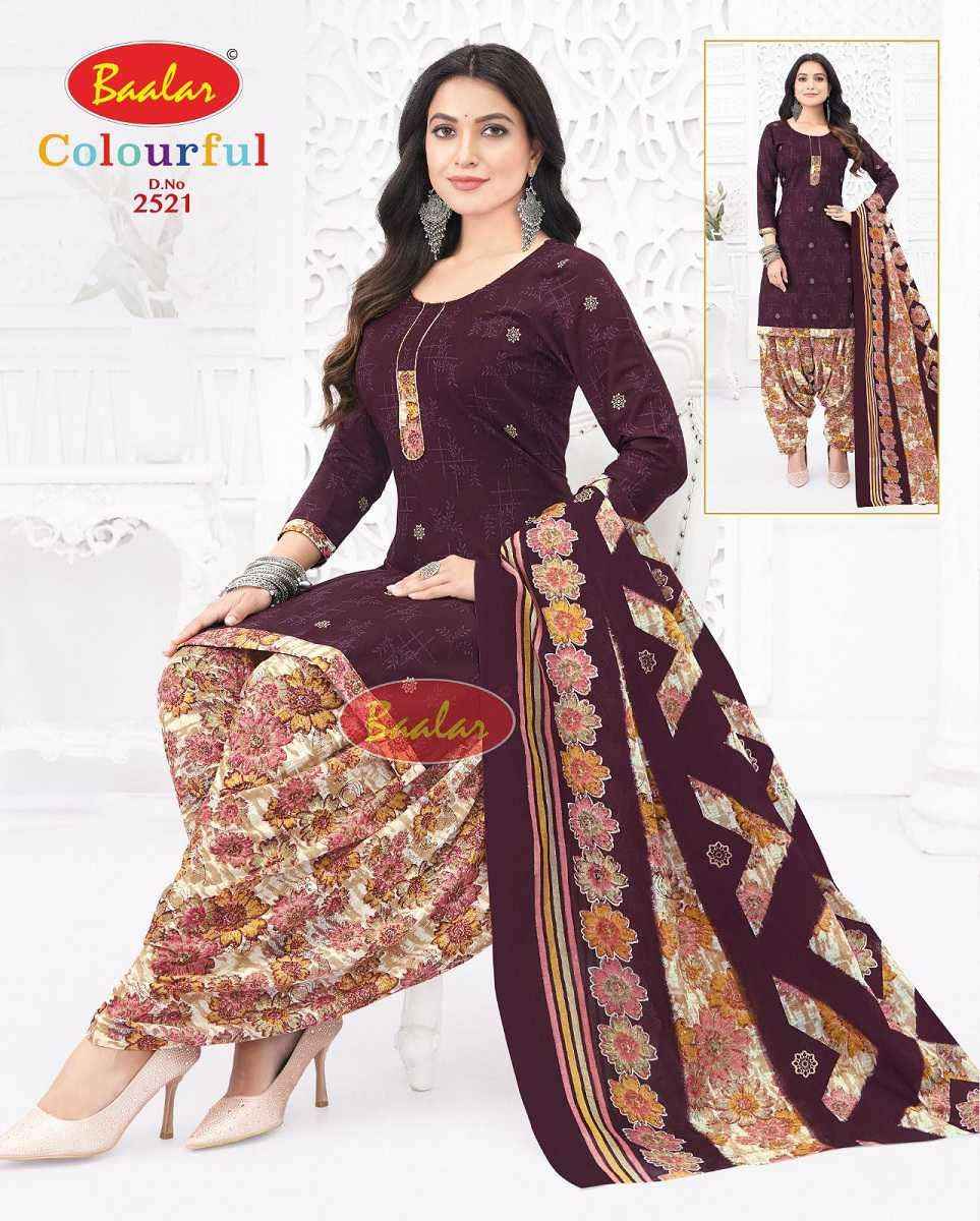 Baalar Colourful Vol 25 Wholesale Patiyala Design Cotton Dress Material ( 36 pcs Catalogue )