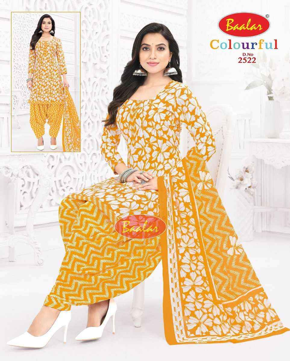 Baalar Colourful Vol 25 Wholesale Patiyala Design Cotton Dress Material ( 36 pcs Catalogue )